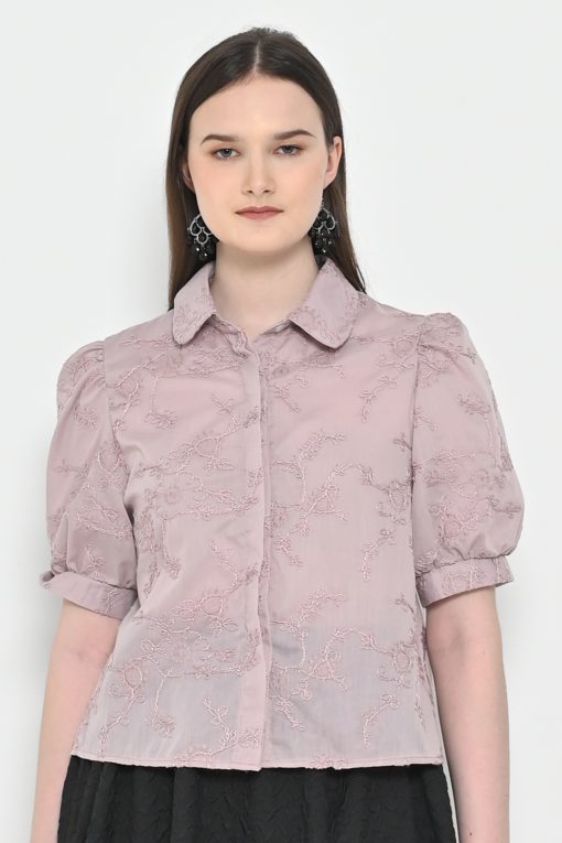 Neu'Mor Top Embroidery Corneli - A798 Pink
