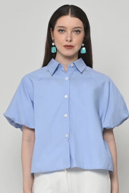Neu'Mor Aster Balloon Shirt - A858 Blue