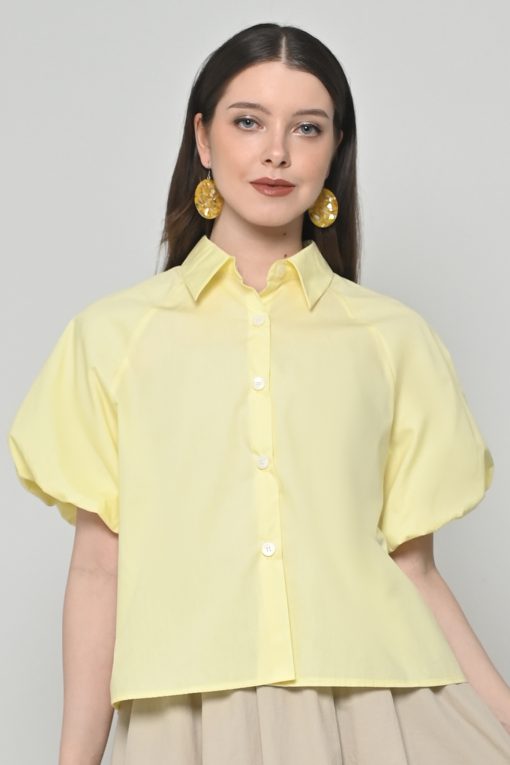 Neu'Mor Aster Balloon Shirt - A858 Yellow